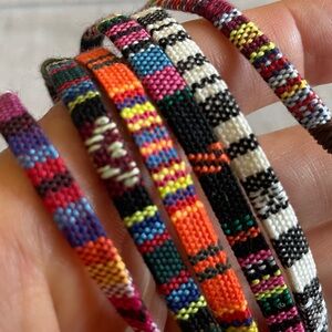6 Boho Surfer Beach Bracelet Set Men & Women Braided Boho Handmade Bracelets